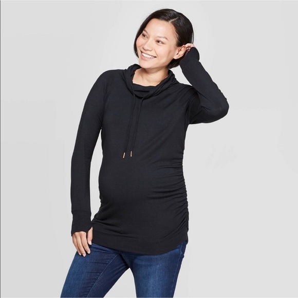 Liz Lange for Target Tops - Cowl neck maternity sweatshirt